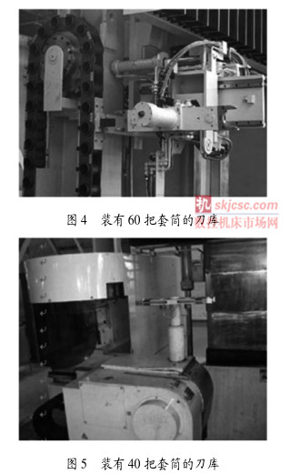 圖 4 裝（zhuāng）有 60 把套筒的刀（dāo）庫圖 5 裝有 40 把套筒的刀庫